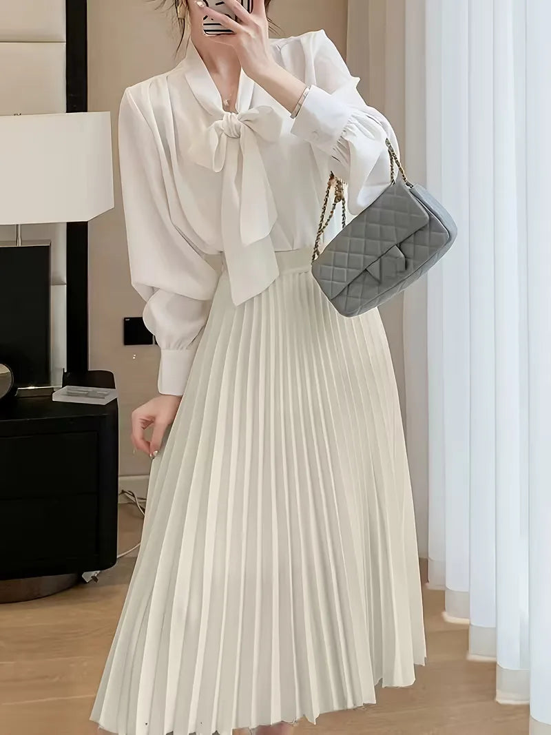 Jupe plissée taille haute