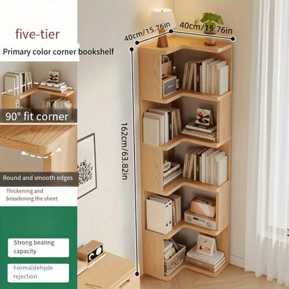 CornerWood, mobiletto angolare in legno massello – compatto e pratico