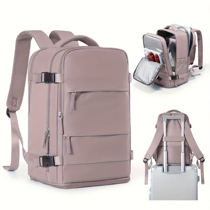 Mochila multifuncional para viajes y uso diario, con compartimento para zapatos y compartimentos impermeables