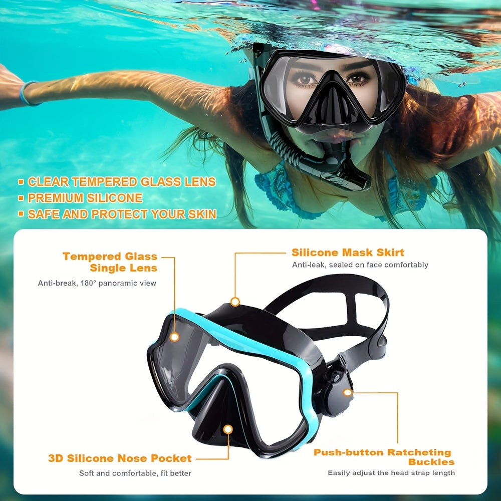 AquaClear Snorkel Set – Leak-proof, Comfortable and with Great Visibility