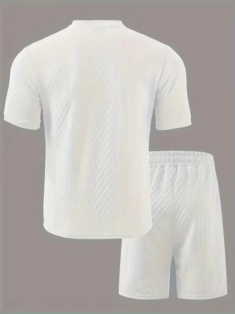 Ensemble de vêtements d'été avec motif jacquard