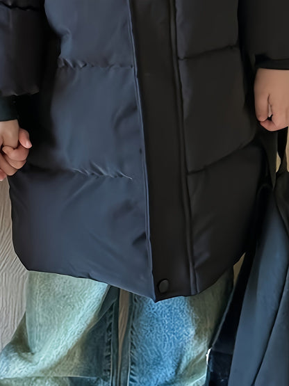 Die Winterjacke für Mädchen und Jungen mit gestreifter Schnürung und wattierter Jacke – Ollie