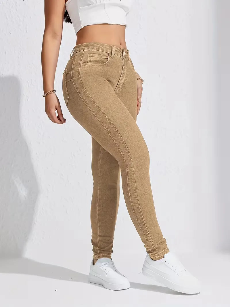 Jean skinny taille haute