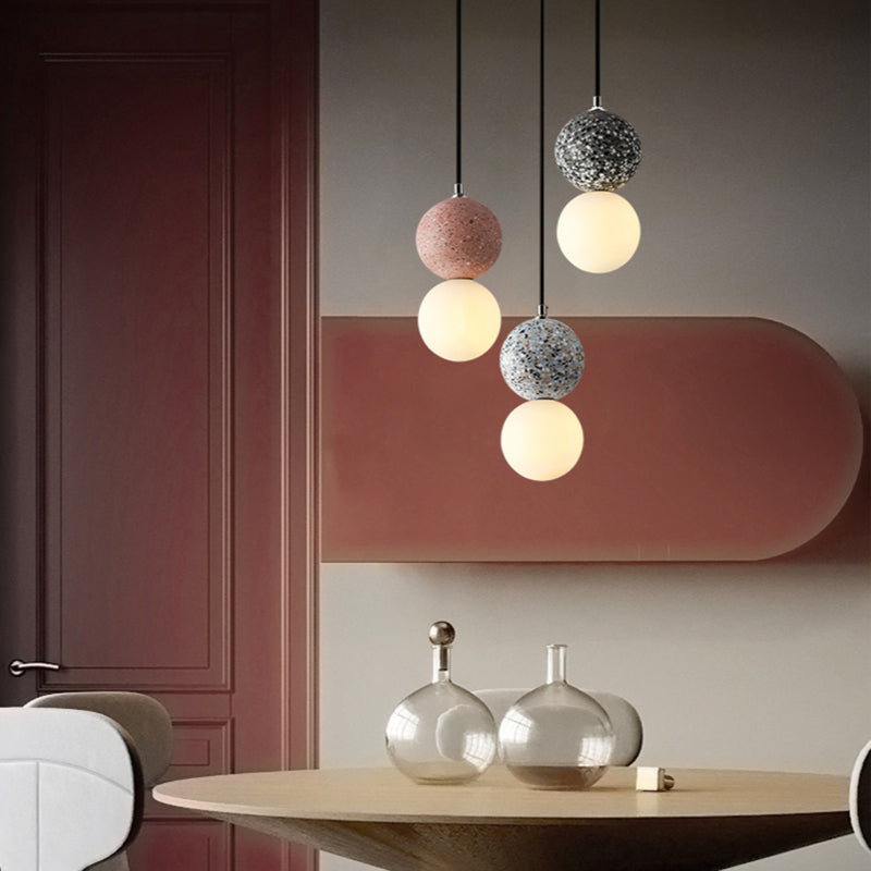 Modern Globe-Shaped Table Lamp with LED