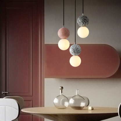 Valentina moderne kuleformet LED-pendellampe