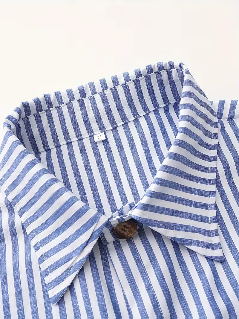 Chemise décontractée rayée