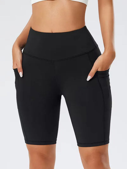 Shorts taille haute coupe slim