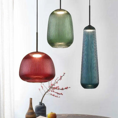 Modern Fusion Pendant Light with LED and Chrome