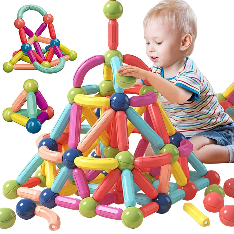 Magnetic Toy Building Set - Educational Creative Play