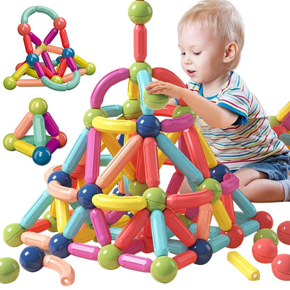 Magnetic Toy Building Set - Educational Creative Play