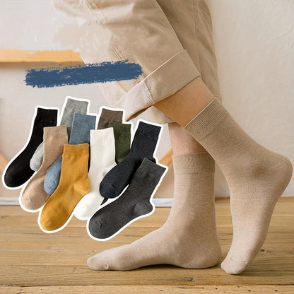 Matthias Collection | Men's Socks Set with 10 Unique Colors | Soft Cotton Blend for Everyday Comfort 2
