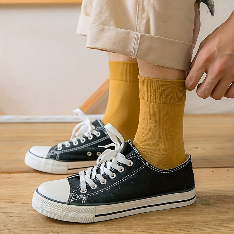 Matthias Collection | Men's Socks Set with 10 Unique Colors | Soft Cotton Blend for Everyday Comfort 3