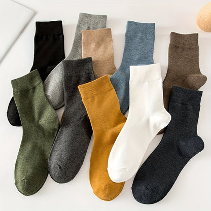 Matthias Collection | Men's Socks Set with 10 Unique Colors | Soft Cotton Blend for Everyday Comfort 5