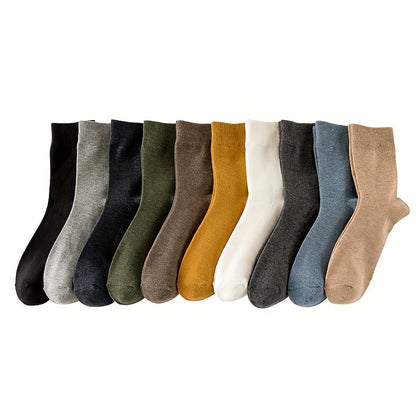 Matthias Collection | Men's Socks Set with 10 Unique Colors | Soft Cotton Blend for Everyday Comfort 6