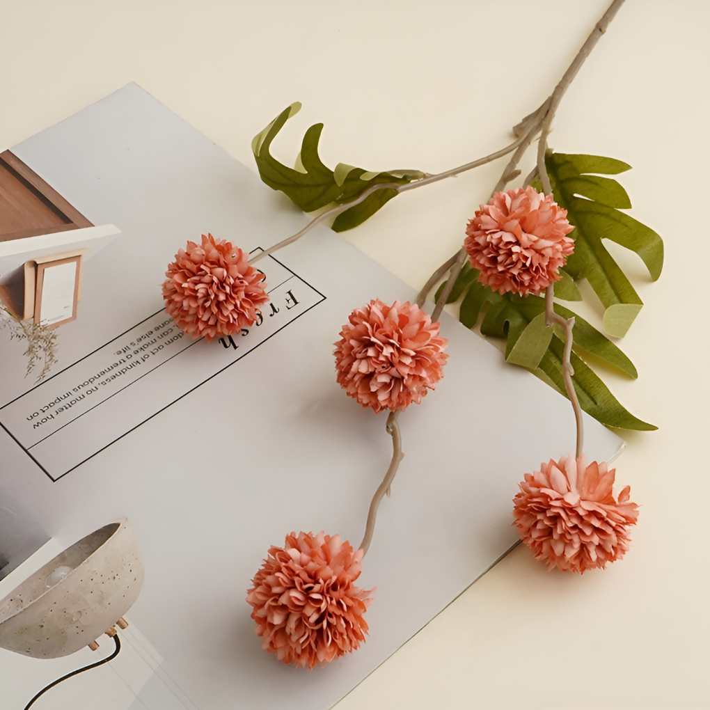 10 Stems Silk Kiku Flowers
