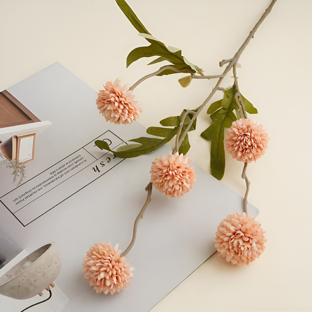 10 Stems Silk Kiku Flowers