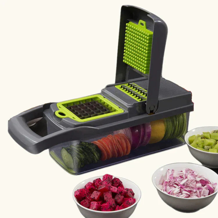Conjunto Multifuncional de Cortador de Legumes - Conjunto de Corte com 10 Peças para uma Cozinha Eficiente