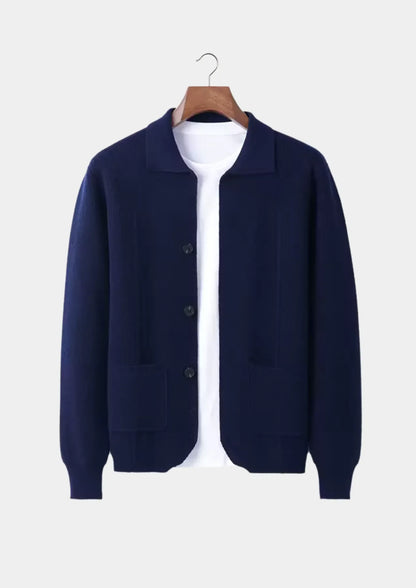 100% Cashmere Cardigan with Button Closure