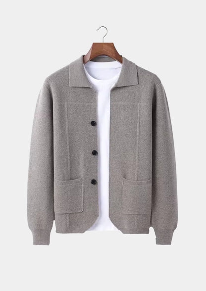 100% Cashmere Cardigan with Button Closure