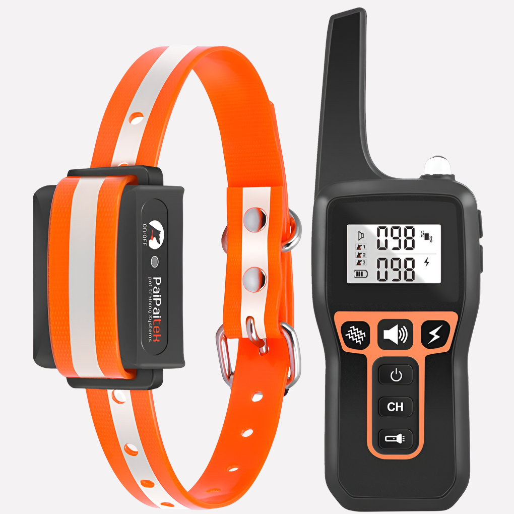 1000 m waterproof dog collar, rechargeable, with remote control