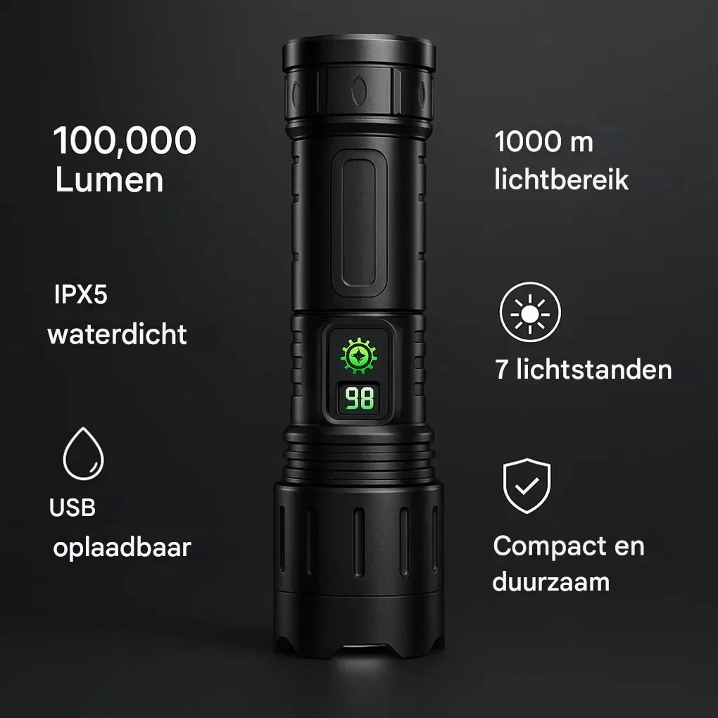 100000 lumen flashlight