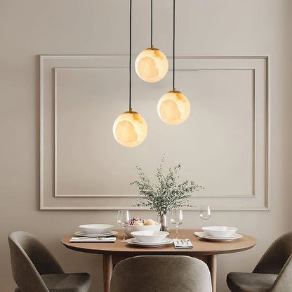 Luxe Alabaster Pendant Light - Elegance and Atmospheric Lighting