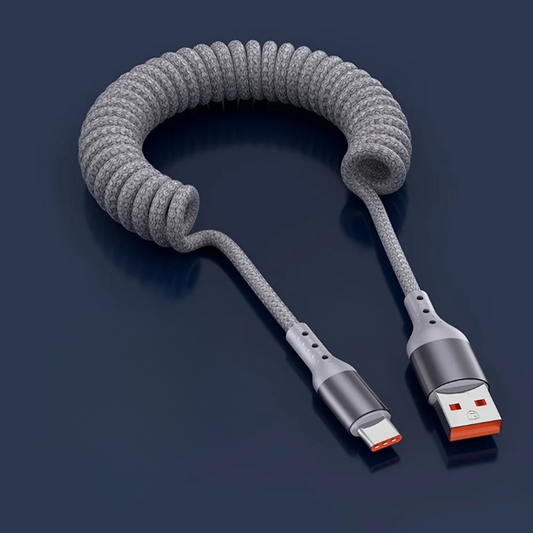Cable USB-C de resorte de 100W