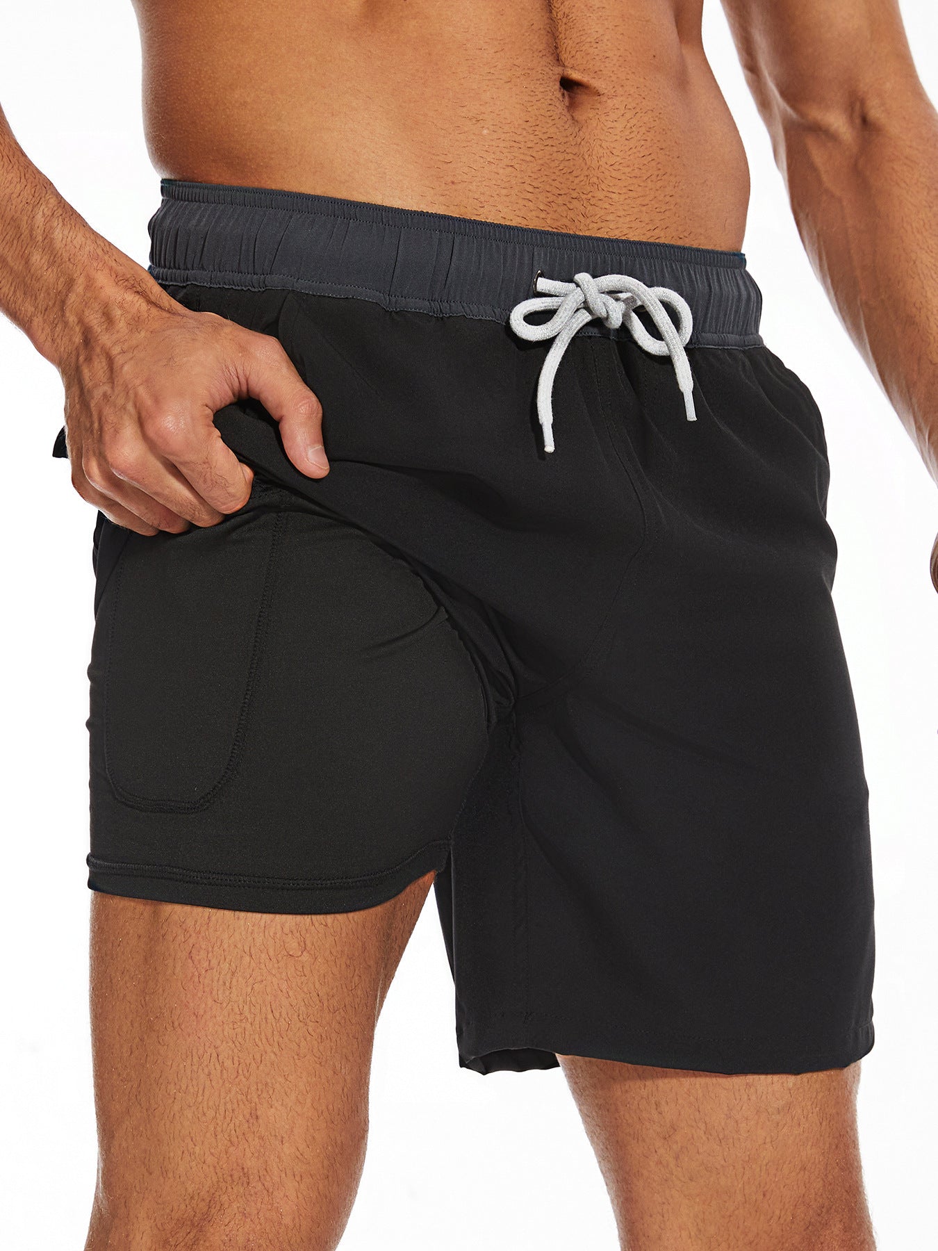Costume da bagno alla moda da uomo con fodera e tasca per il telefono - Arthur
