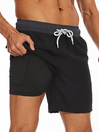Costume da bagno alla moda da uomo con fodera e tasca per il telefono - Arthur
