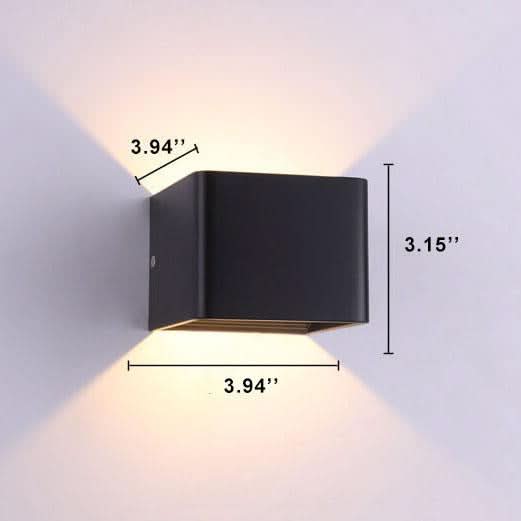 LuxorLight - Elegantes lámparas LED cuadradas de aluminio para pared