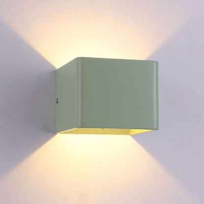 LuxorLight - Elegantes lámparas LED cuadradas de aluminio para pared