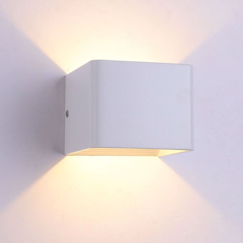 LuxorLight - Apliques LED quadrados de alumínio com estilo