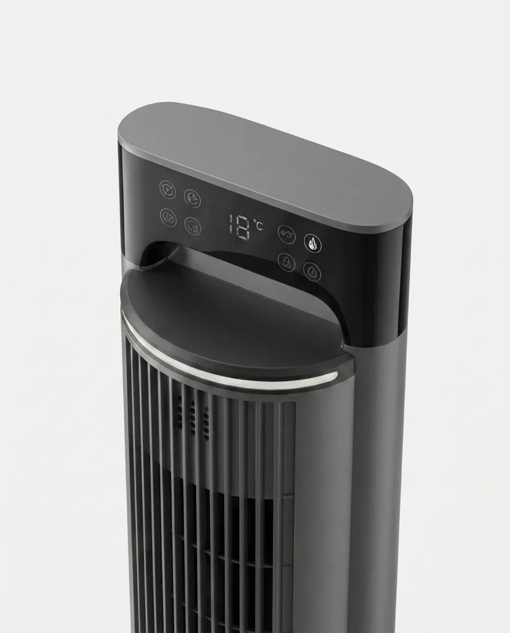 Ventilateur sur pied avec affichage numérique