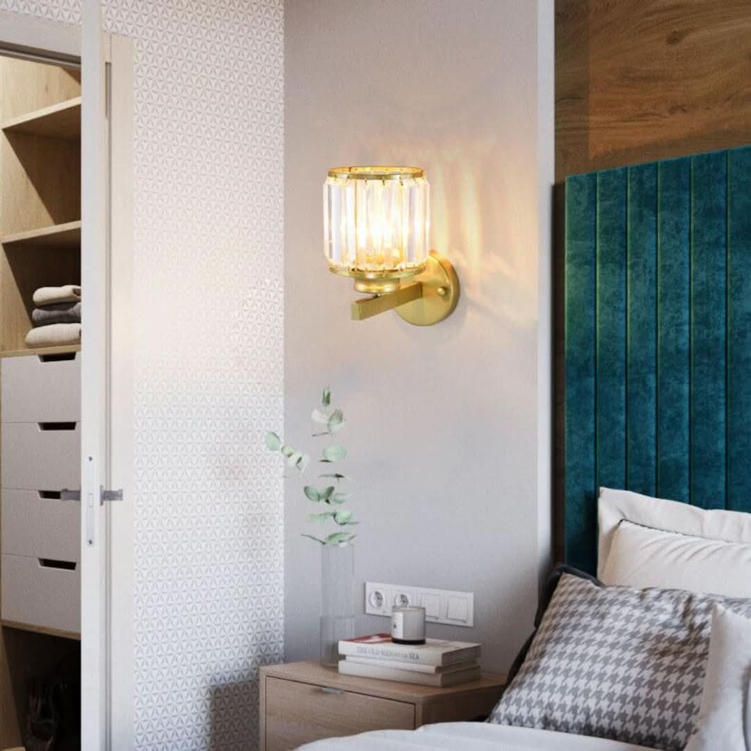 Cristalux - Modern Crystal Wall Lamp with 1 Light and Arm