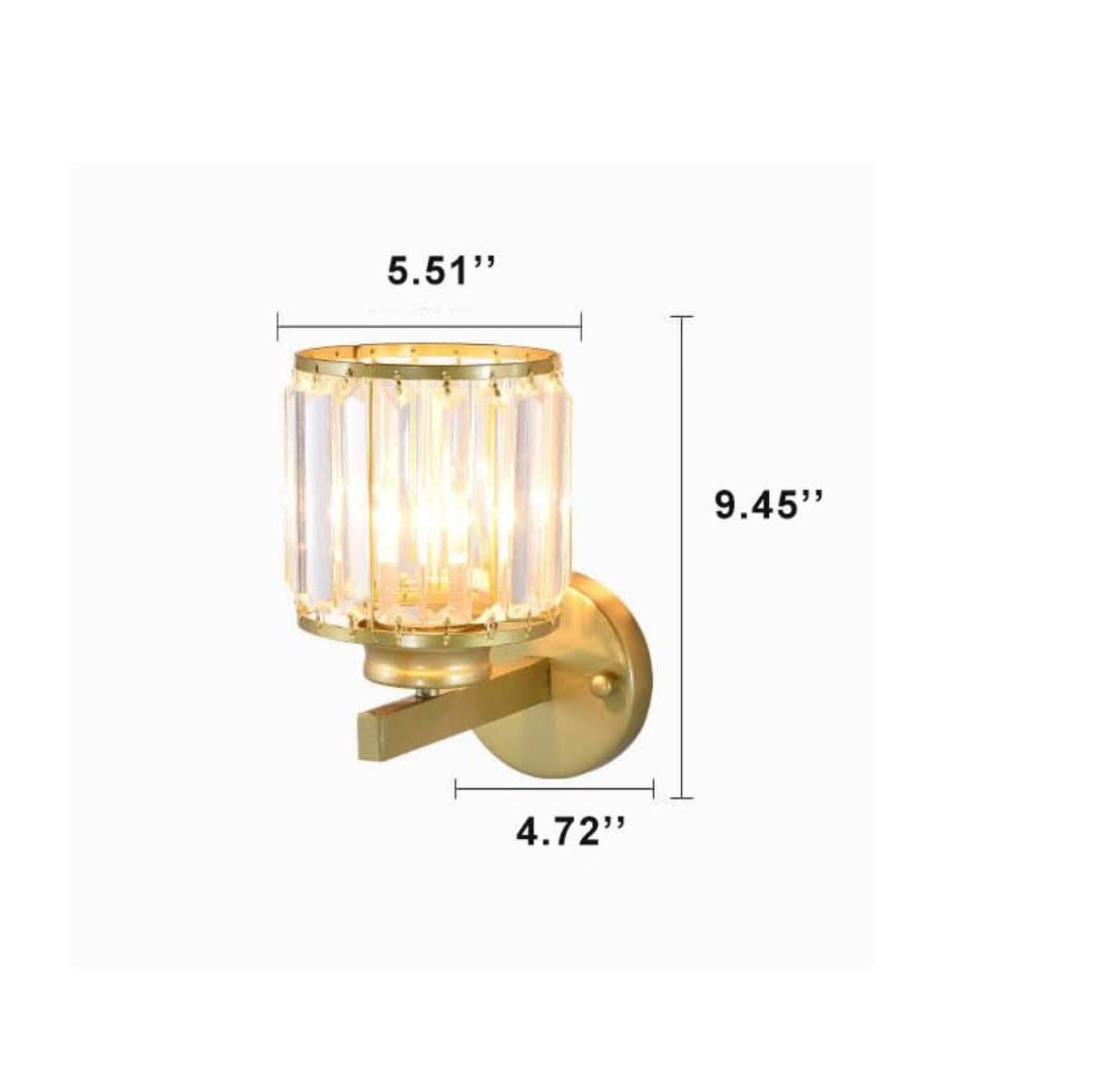 Cristalux - Modern Crystal Wall Lamp with 1 Light and Arm