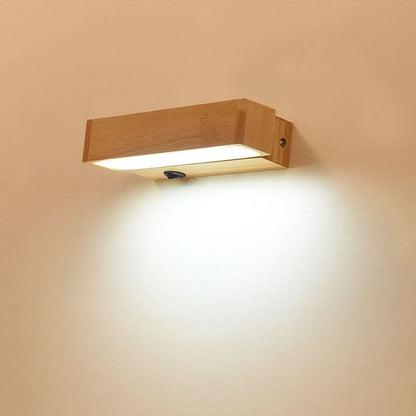Lámpara de pared LED giratoria moderna EcoWood