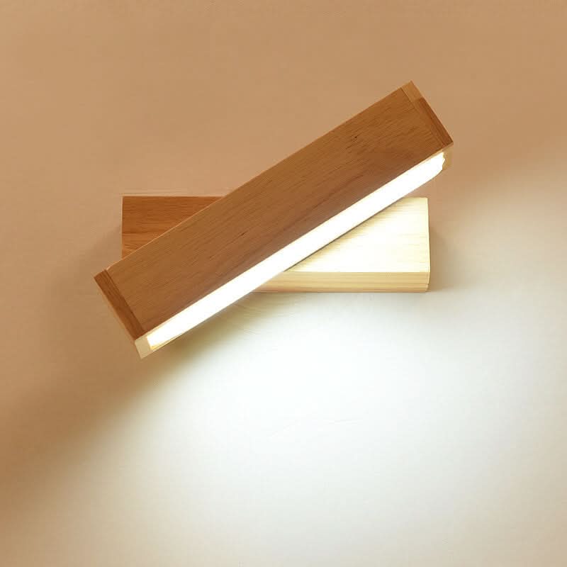 Lámpara de pared LED giratoria moderna EcoWood