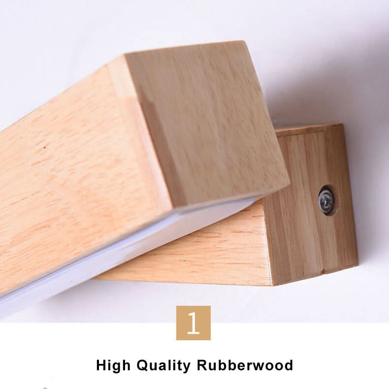 Lámpara de pared LED giratoria moderna EcoWood
