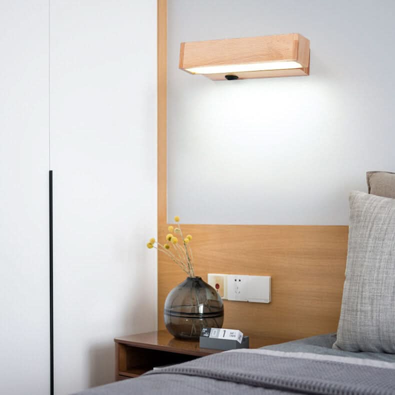 Lámpara de pared LED giratoria moderna EcoWood