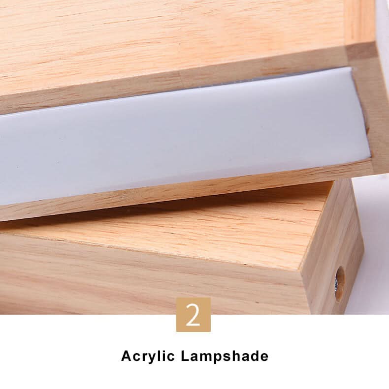 Lámpara de pared LED giratoria moderna EcoWood