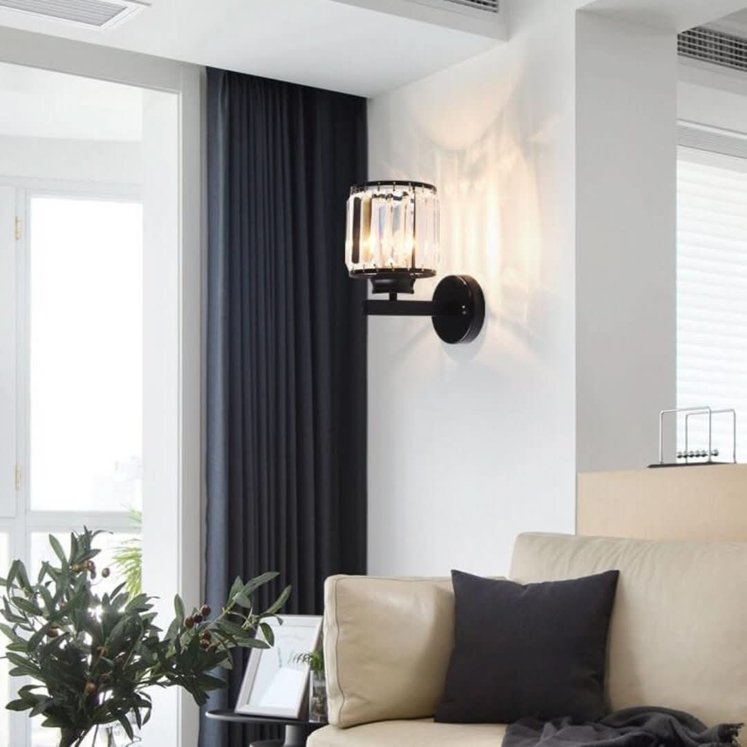 Cristalux - Modern Crystal Wall Lamp with 1 Light and Arm