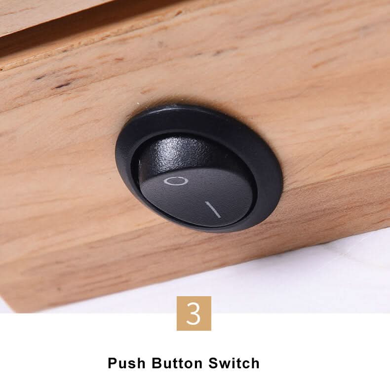Lámpara de pared LED giratoria moderna EcoWood