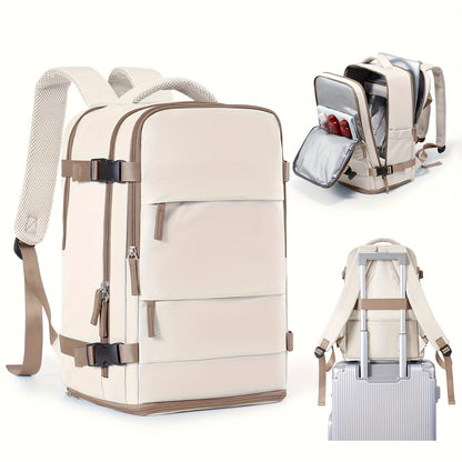 Mochila multifuncional para viajes y uso diario, con compartimento para zapatos y compartimentos impermeables