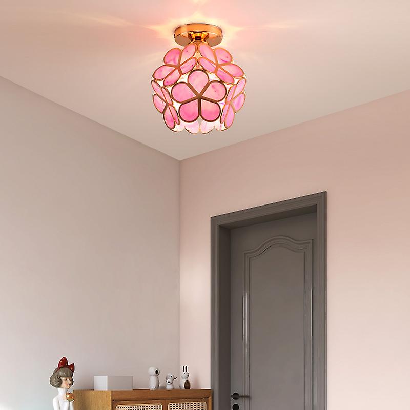 Ceiling Lamp with Flower-Shaped Glass Design for Warm and Stylish Indoor Lighting