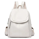 Leather sturdy backpack for women - Xeres