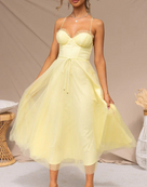 Sleeveless Maxi Dress with V-Neck