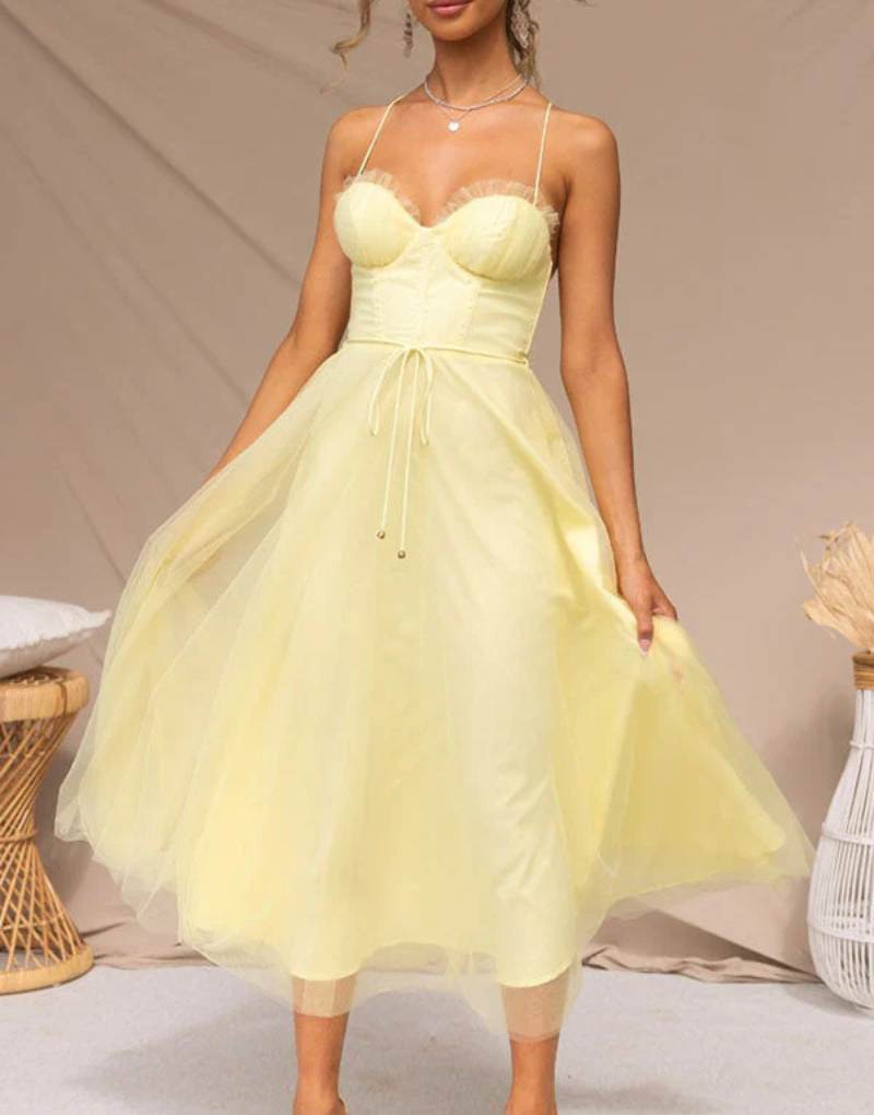Sleeveless Maxi Dress with V-Neck