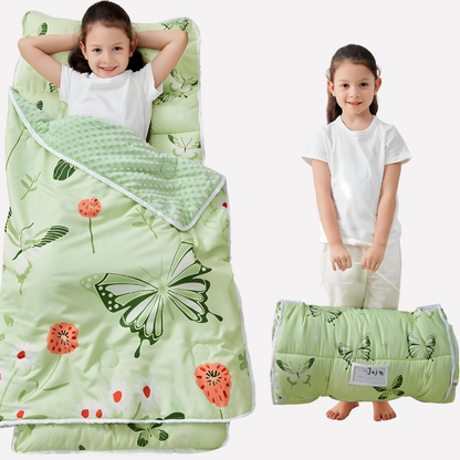 Toddler Nap Mat with Pillow and Blanket