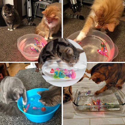 Interactive Cat Toy Set – Realistic Swimming Motion and Engaging Light