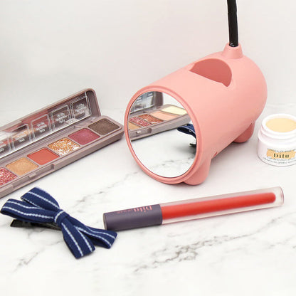 LED desk lamp with rabbit design and pen holder – Touch and dimmable